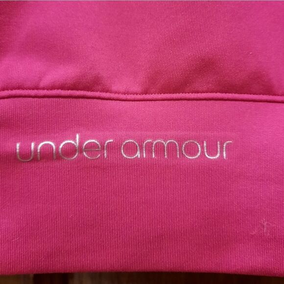 Under Armour Tank Top Shelf Bra Racerback Fushia Barbie - Picture 3 of 8